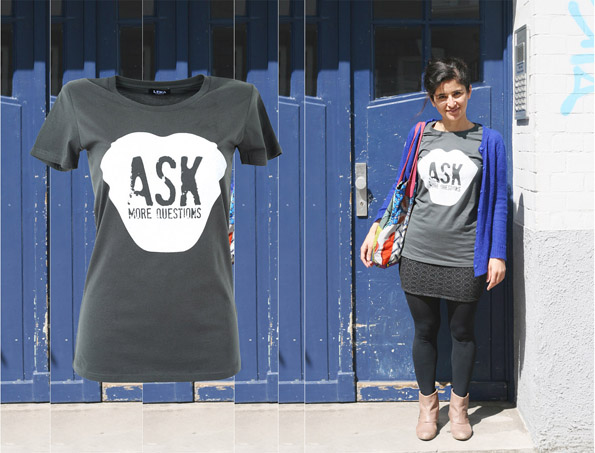 ASK MORE QUESTIONS Frauen Shirt DG